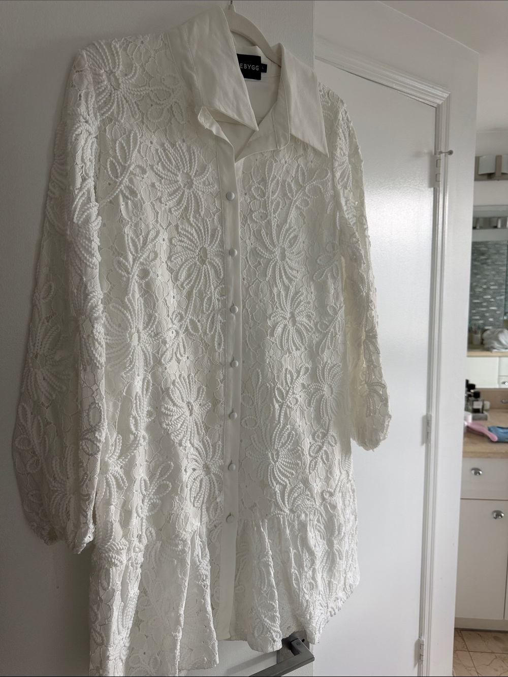 White mini dress